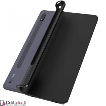 Silikoninis dėklas planšetei - juodas (Samsung Tab S7 (T870/T875)/Tab S8 (SM-X706) 
